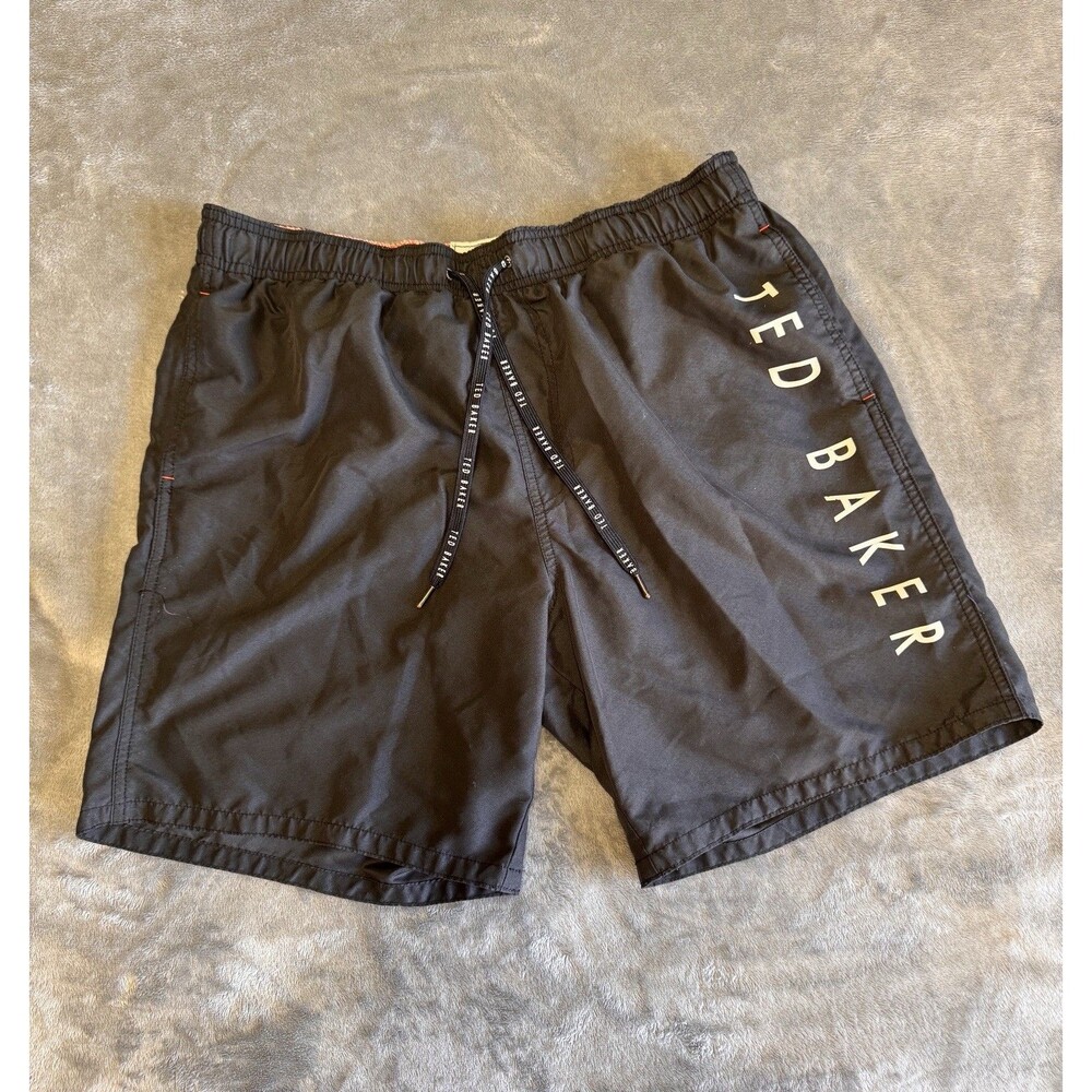 Ted Baker Mens Swim Trunks Size 3 Medium Drawstring Board Shorts